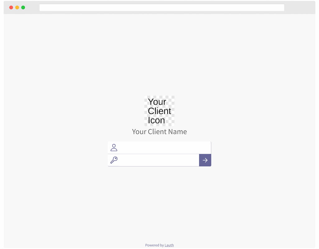 default design of login page and error page