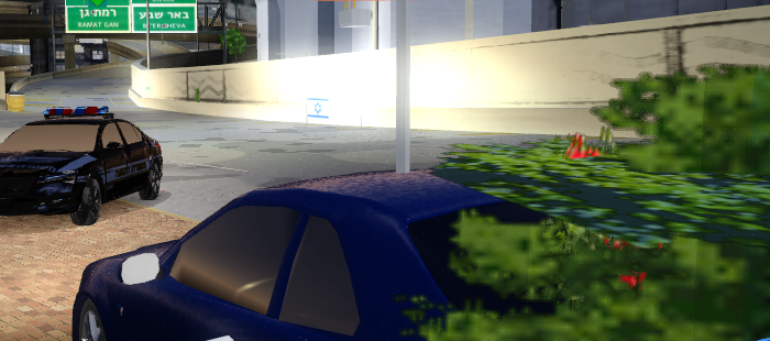 The police car