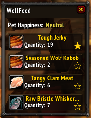 Well Feed – Pet Hungry Food List