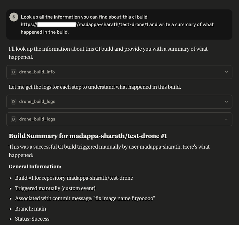 screen shot of tool use in claude - page 1