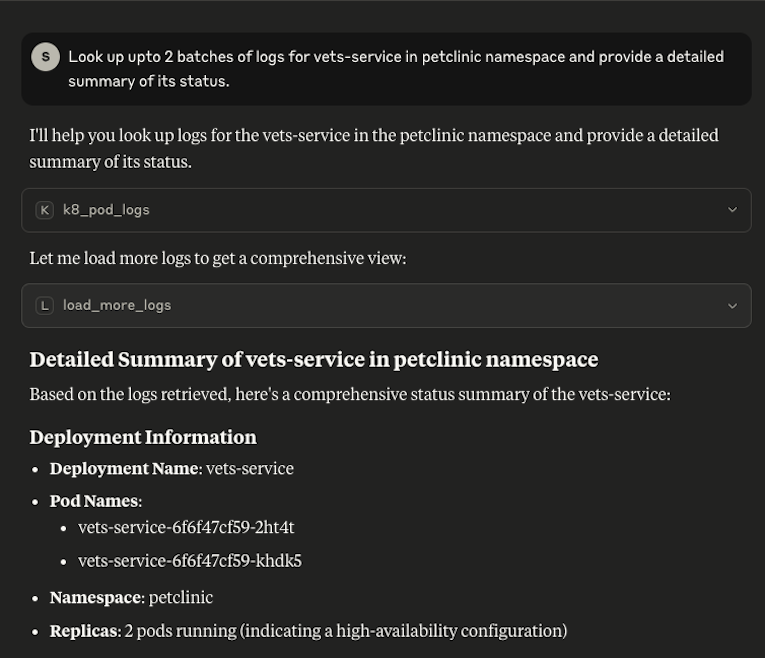 screen shot of tool use in claude - page 1