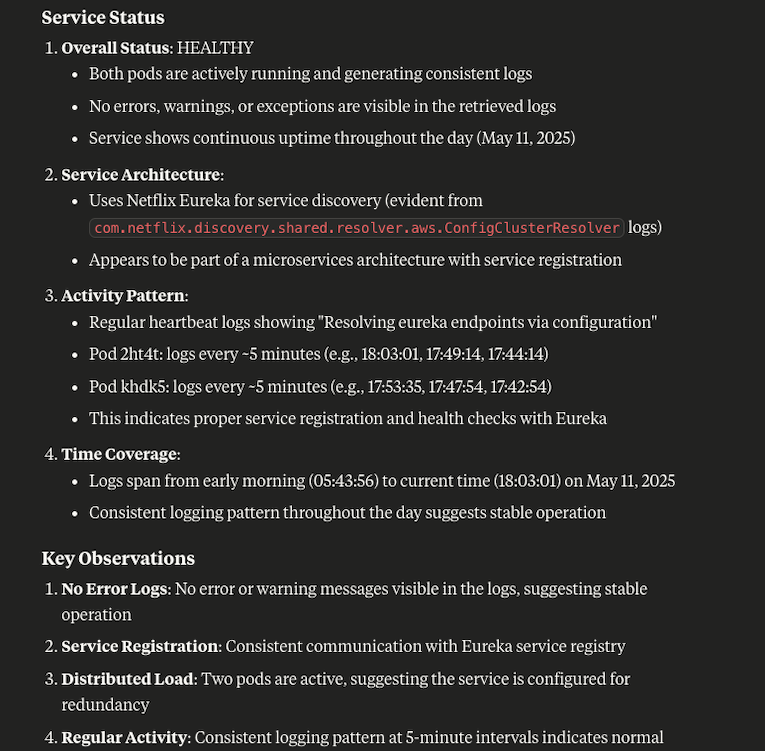 screen shot of tool use in claude - page 2