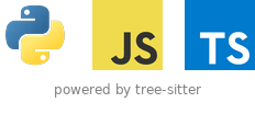 Supports Python, JavaScript, and TypeScript - powered by tree-sitter