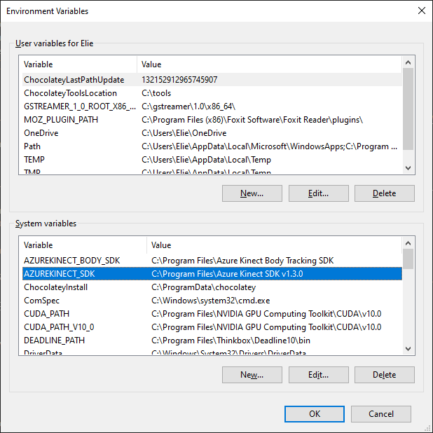 Environment Variables