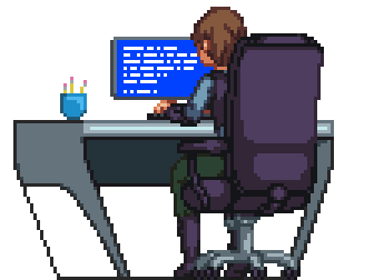 Typing Person GIF