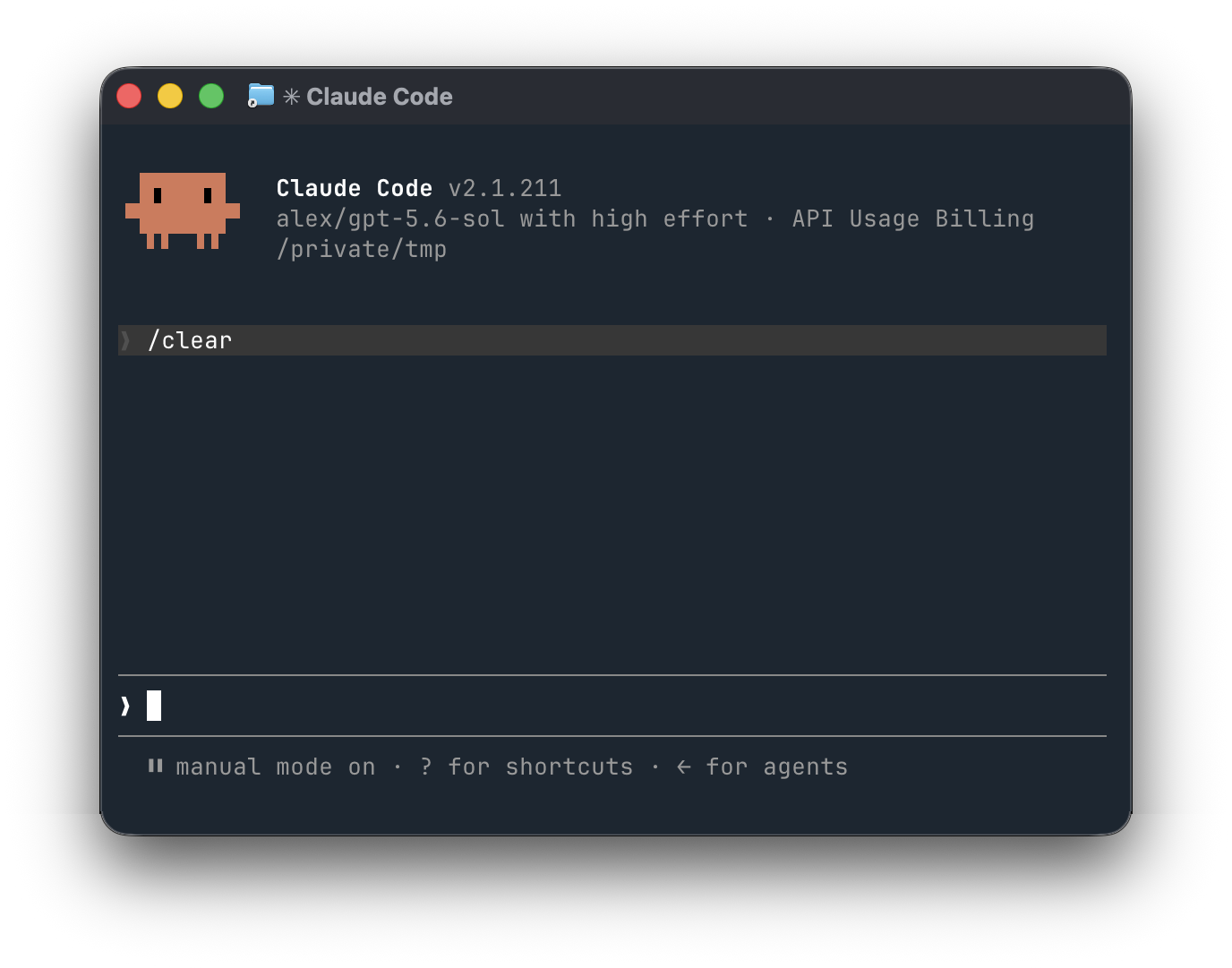 OpenAI GPT-5.6 running in Claude Code through Alex