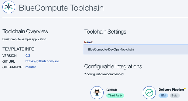 Create Toolchain