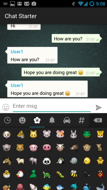 Emoji Keyboard And Chat Bubbles In Android Madhur Ahuja