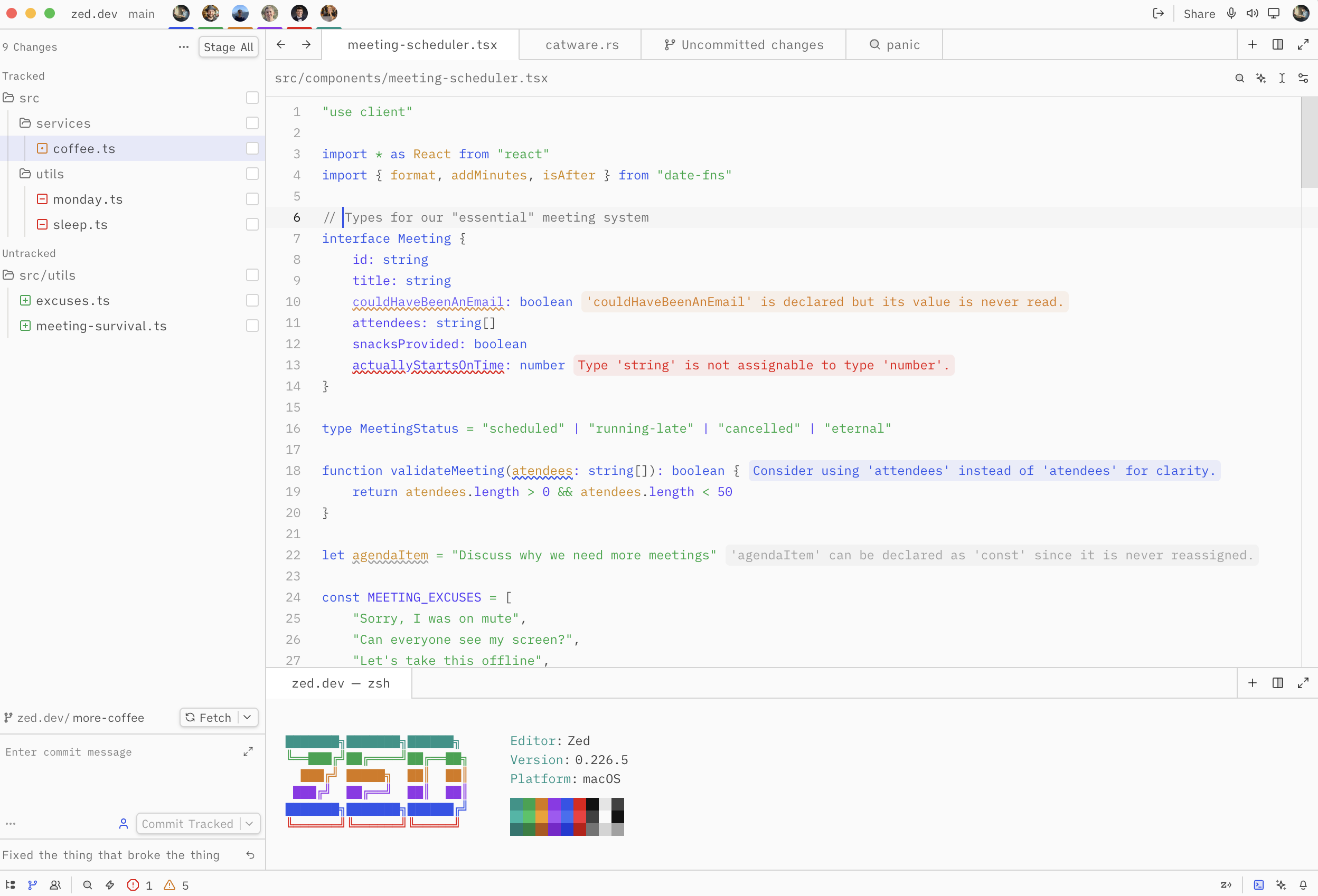 TypeScript in Mantle Light