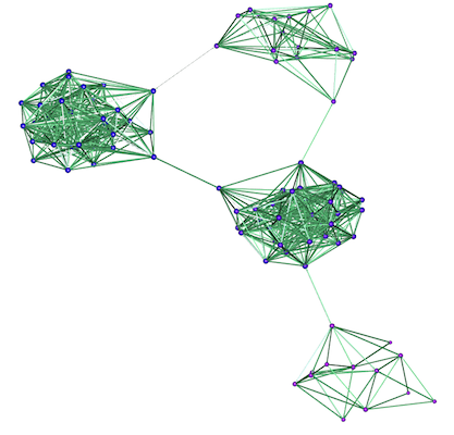 Network with community structure