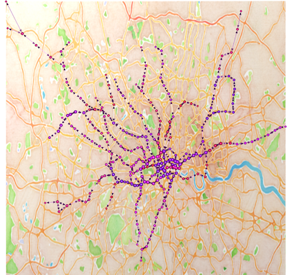 London Tube + OpenStreetMap