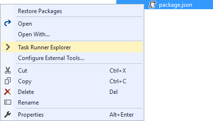 Open Task Runner Explorer