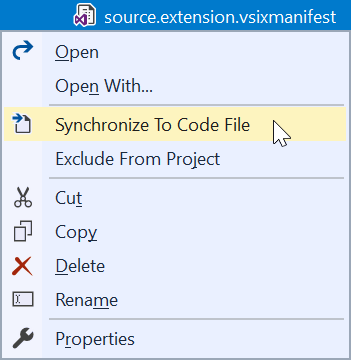 Context menu