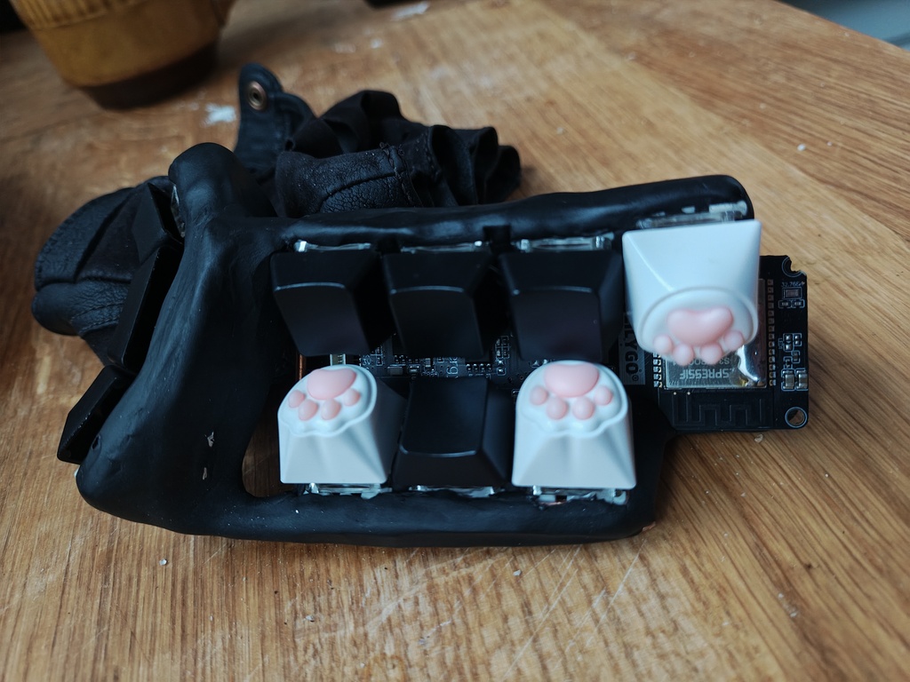 Closeup of a keyer on a table