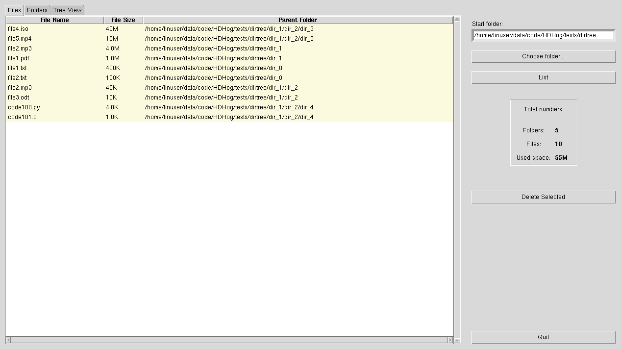 GitHub - mafleischer/HDHog: Python package hdhog. List disk space ...