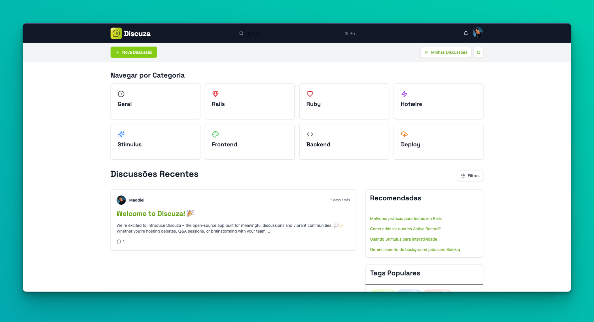 Main Dashboard