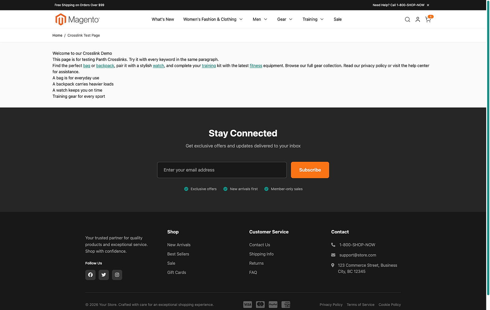 Hyvä CMS page