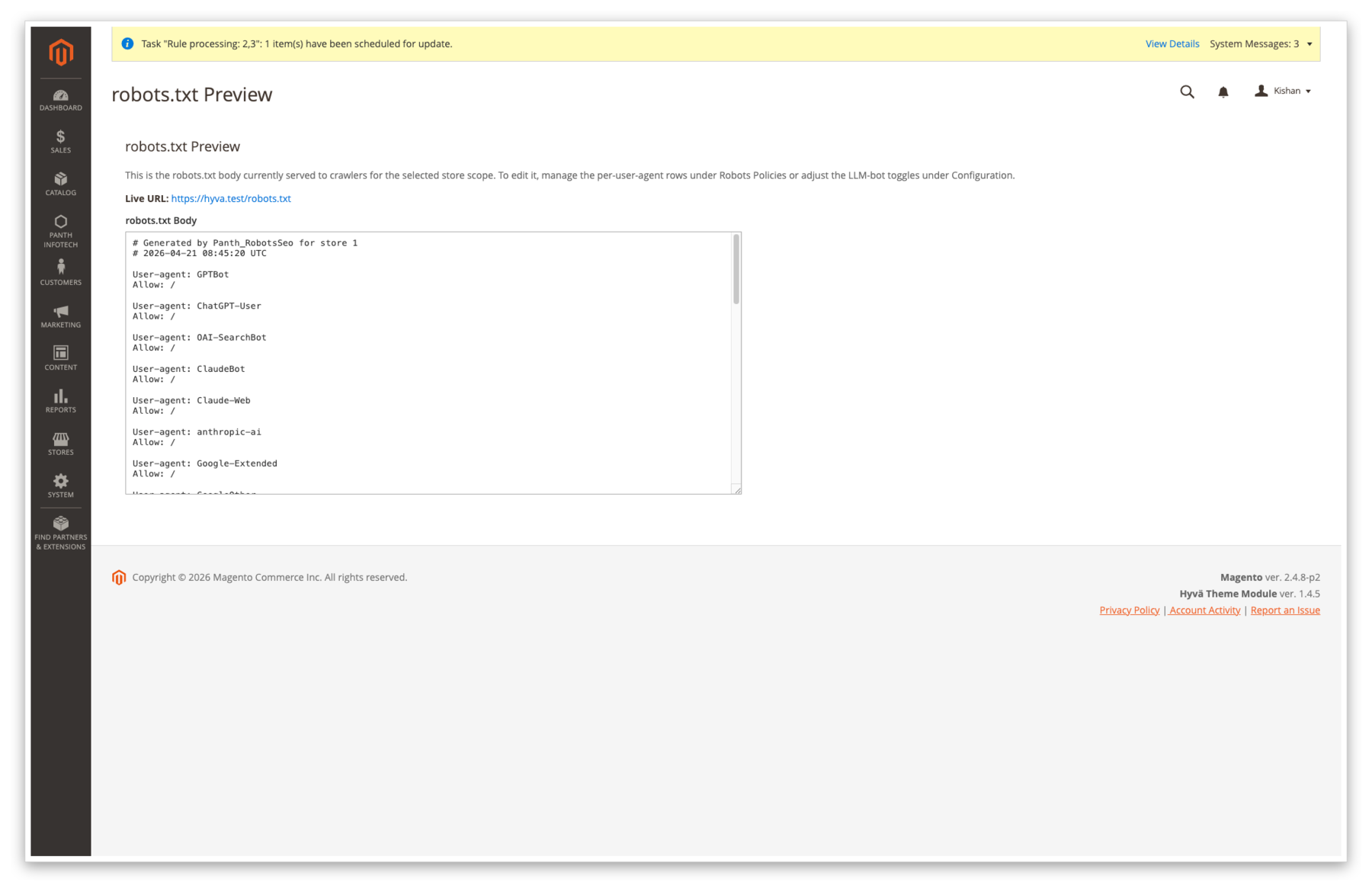 robots.txt preview
