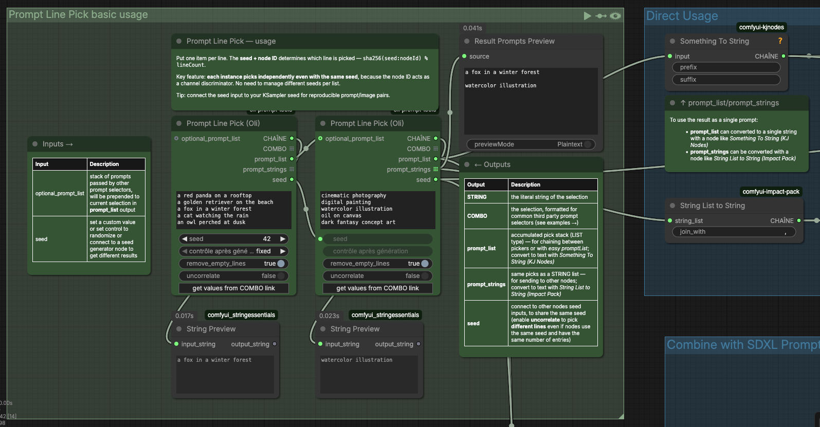 Prompt Line Pick example screenshot