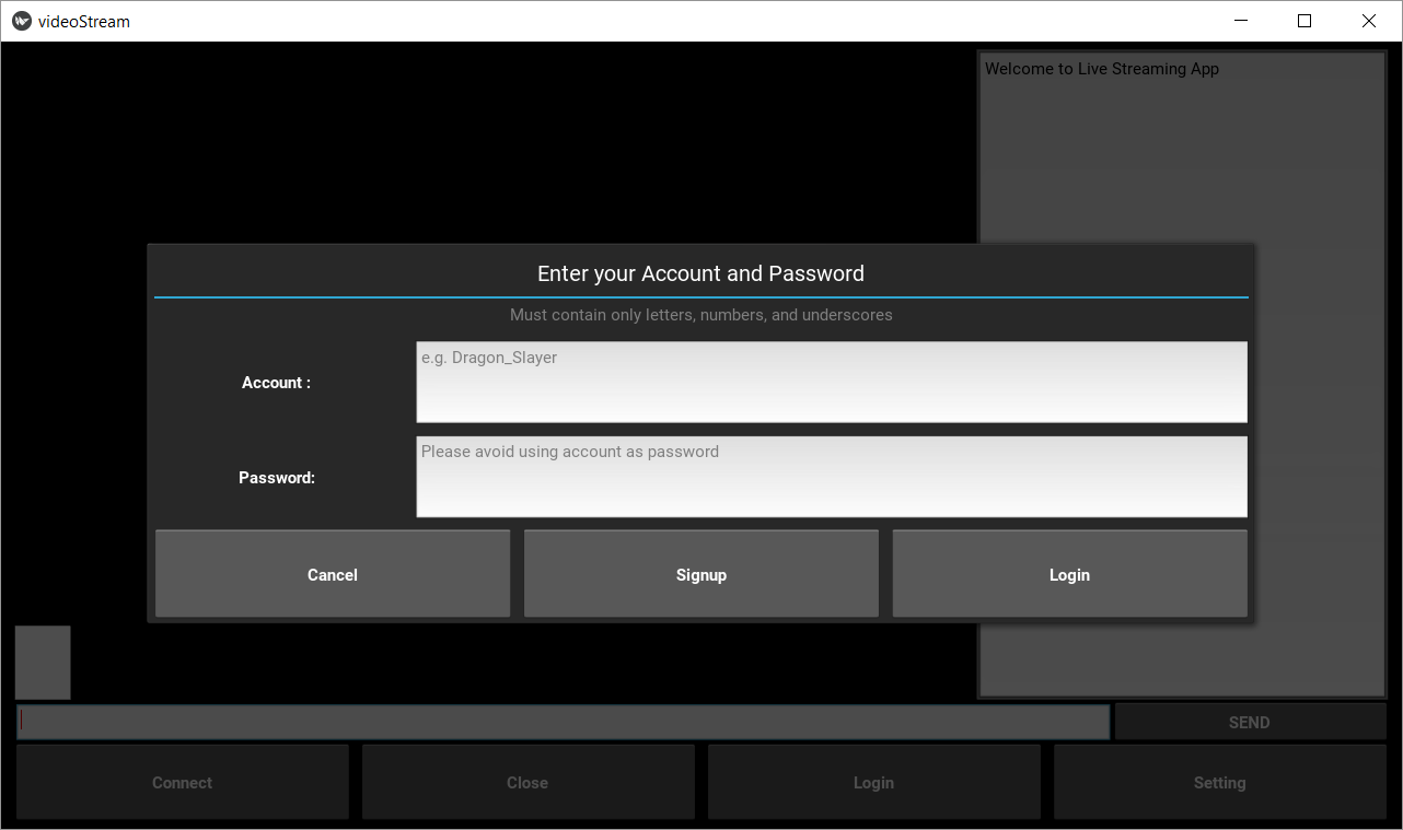 Login GUI