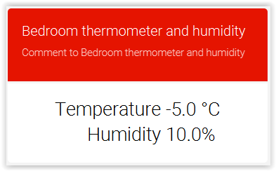 Thermometer & Humidity