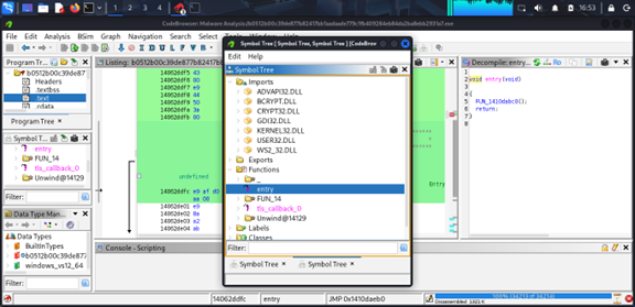Decompiler output