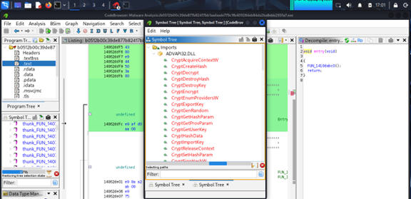 Imports and API analysis