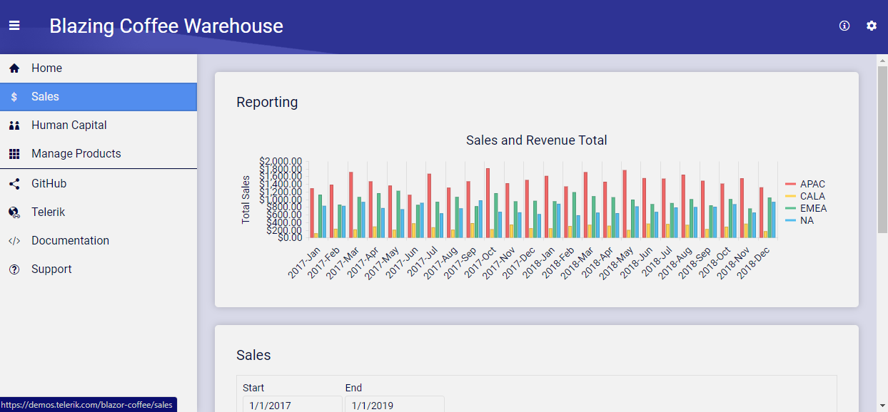 Blazor Coffee App