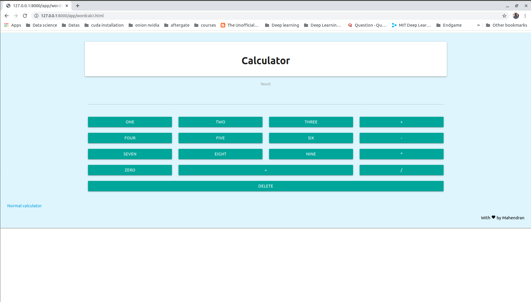 Word Calculator