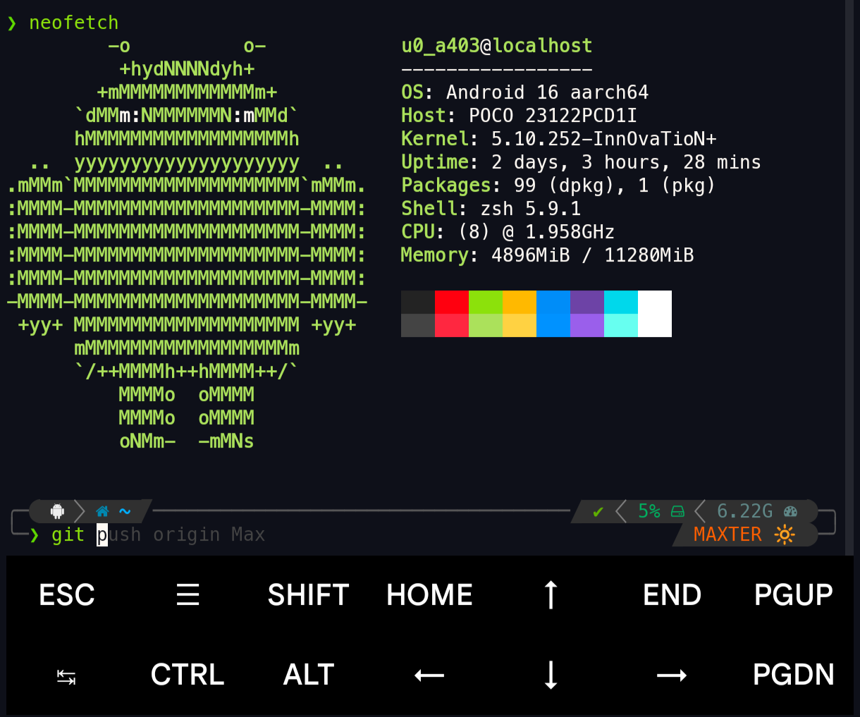 Professional Terminal Interface