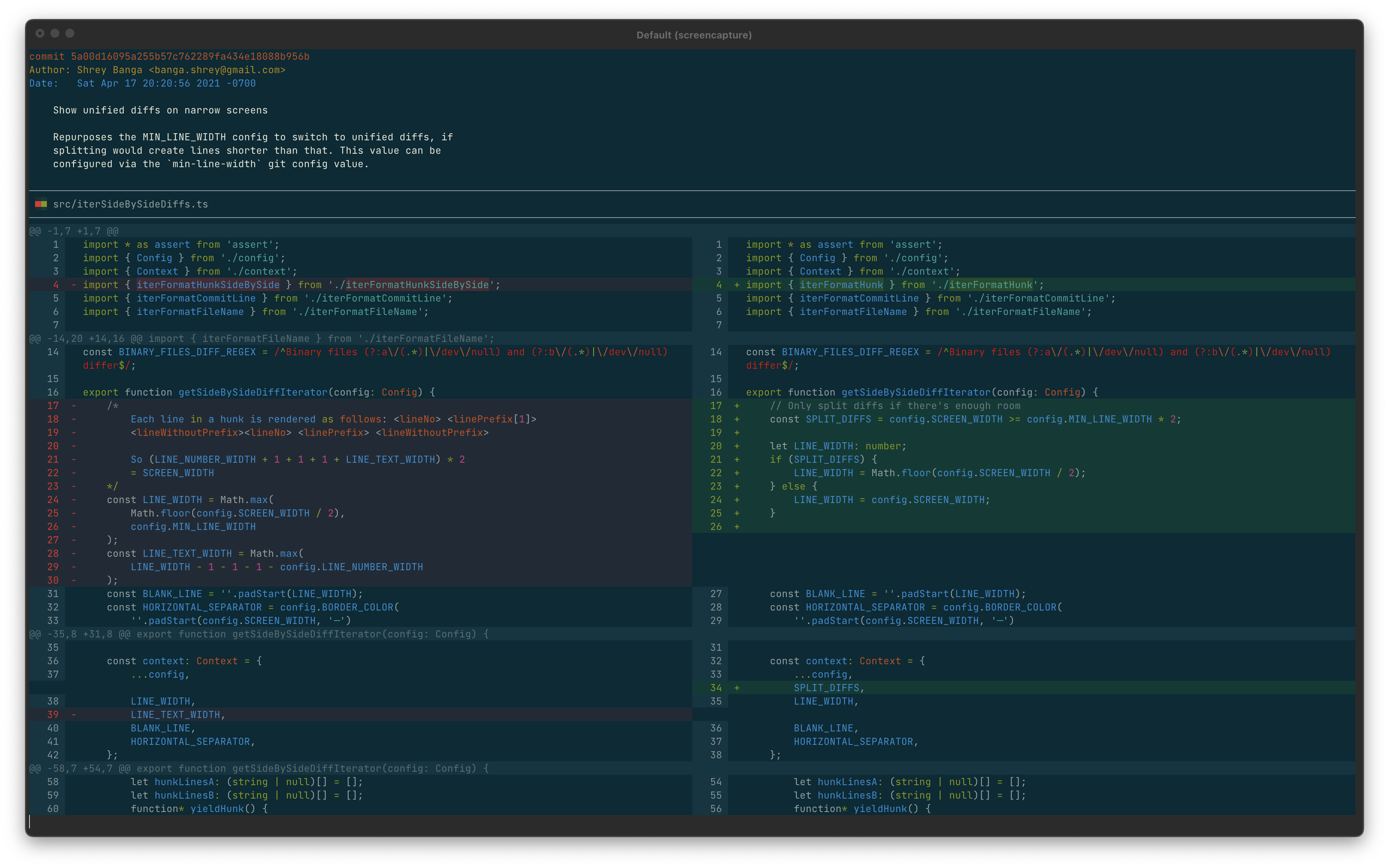 Screenshot of Solarized Dark theme