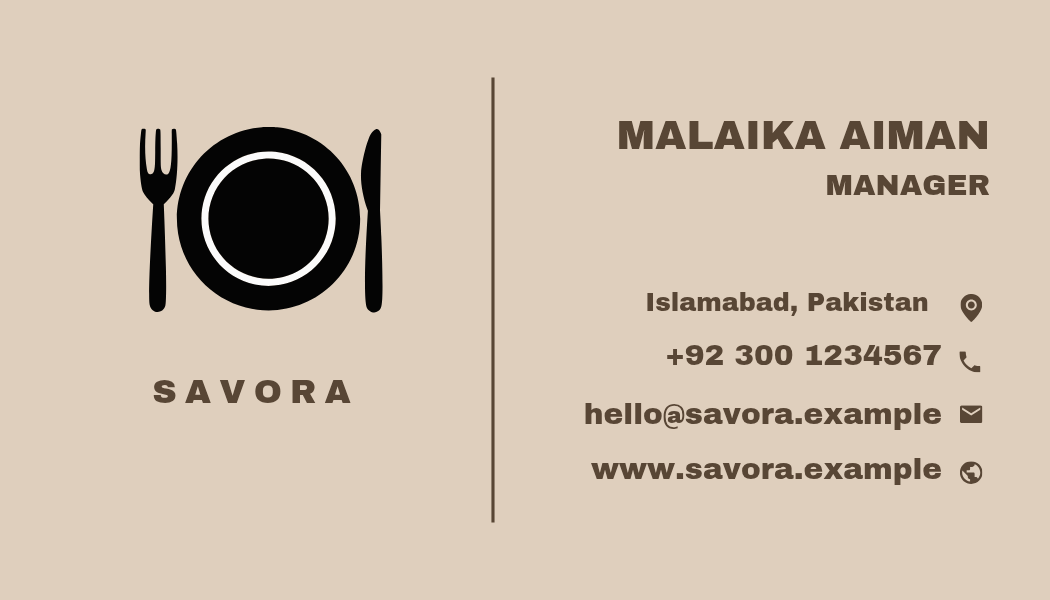 Manager Card