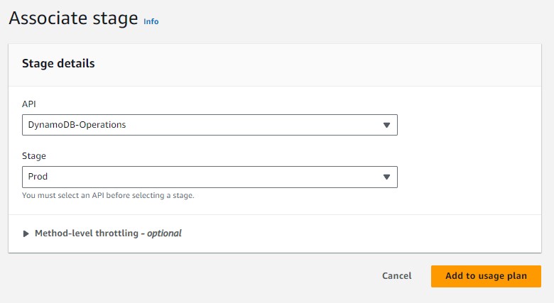 Add API to Usage Plan