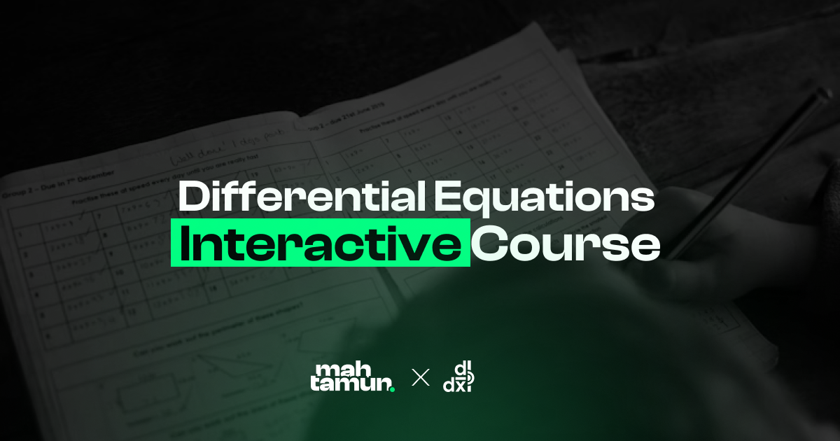 Learn Differential Equations for Free: The Interactive Course