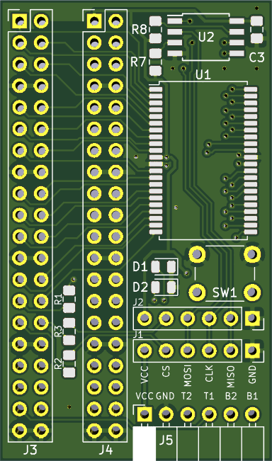 top side of the board