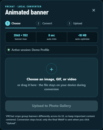 Animated Banner panel