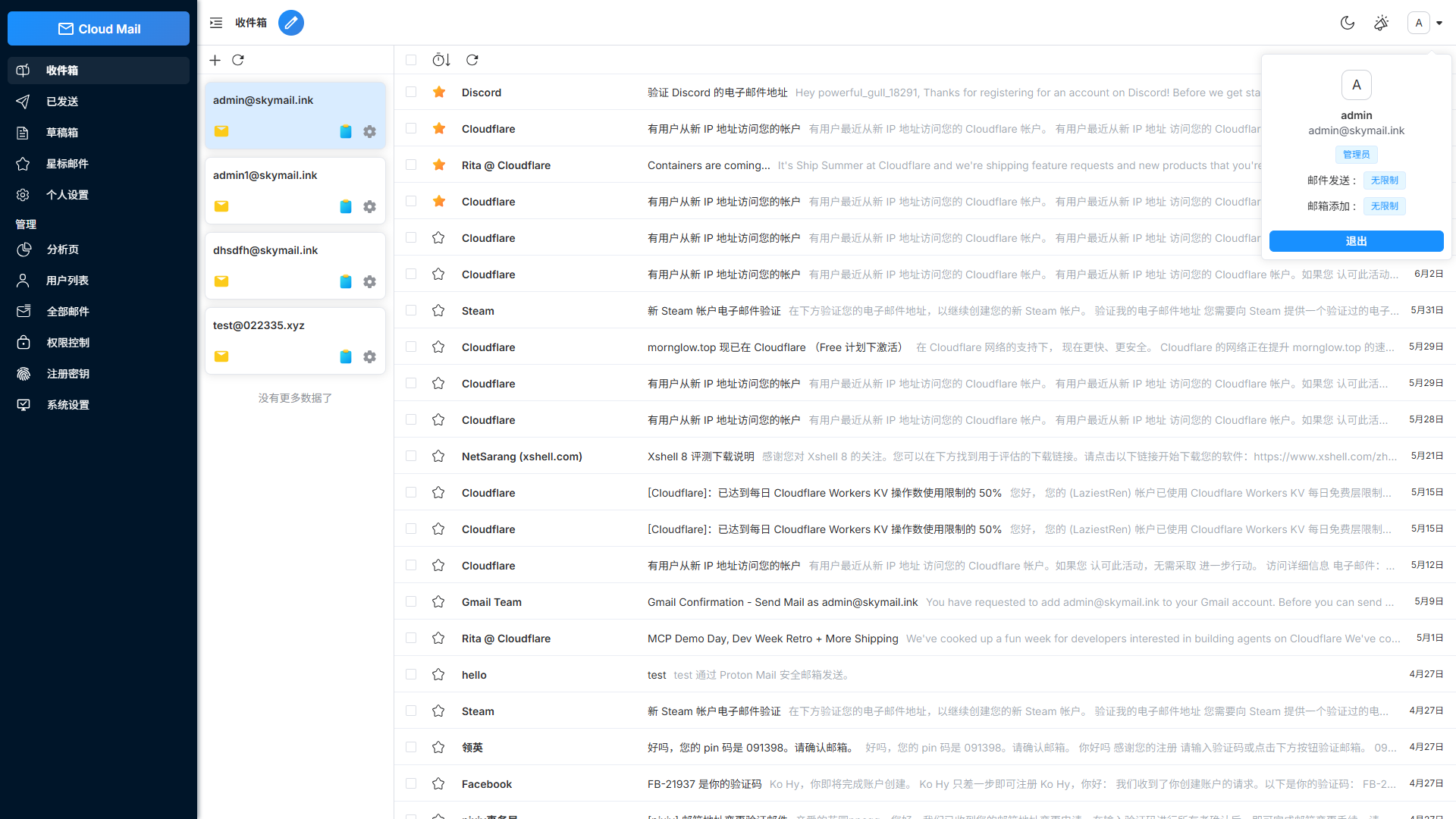 CloudMail preview