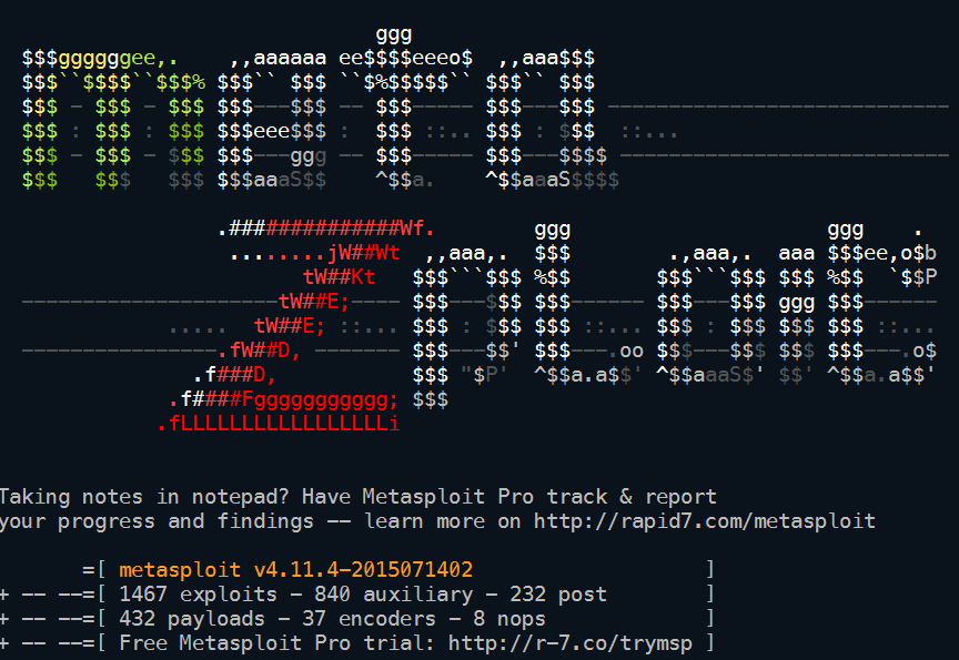 Metasploit framework как установить