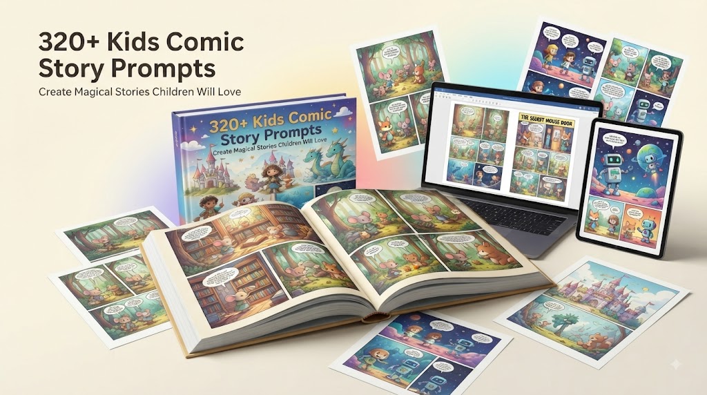 Kiddo Comic mockup
