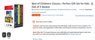 Amazon Comic Book Sales Example 2