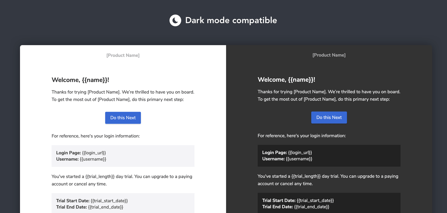 Dark mode compatibility