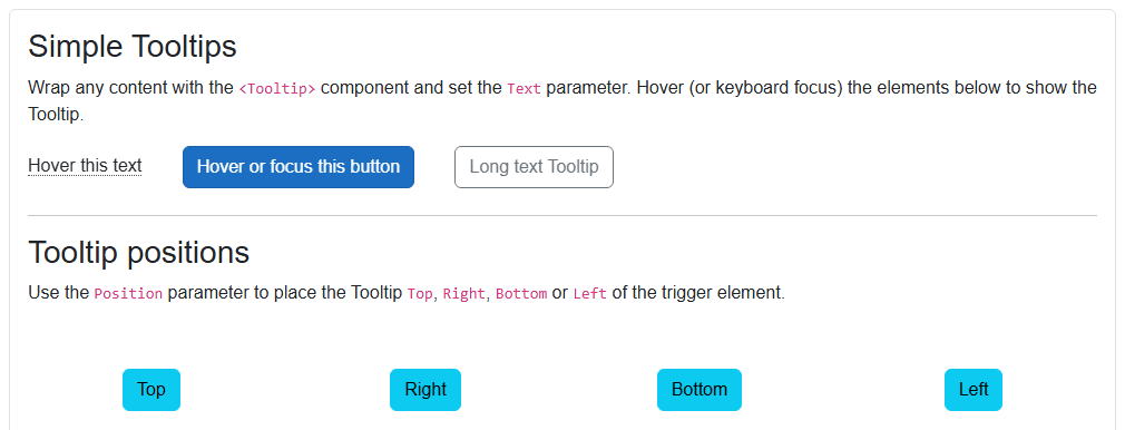 Tooltip demo