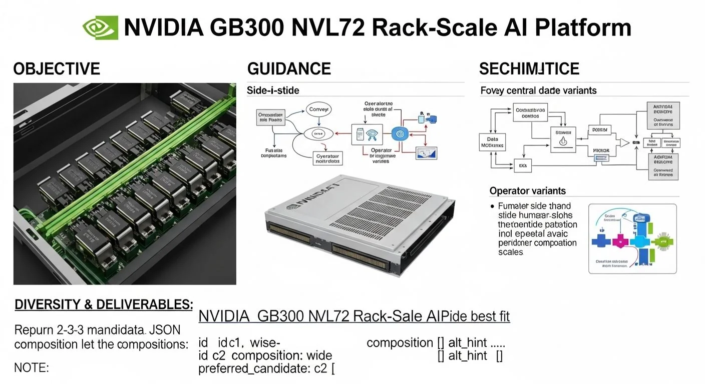 NVIDIA GB300 NVL72 rack-scale AI server system with 72 GPUs in liquid-cooled enclosure.