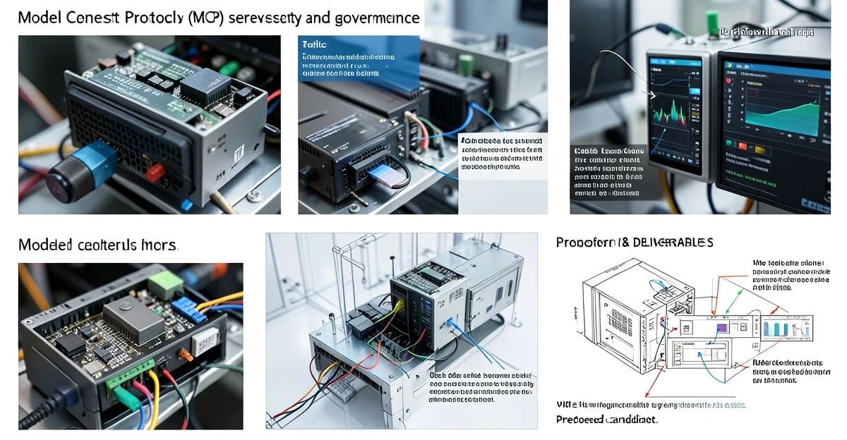Diagram illustrating MCP server security protocols and governance structure