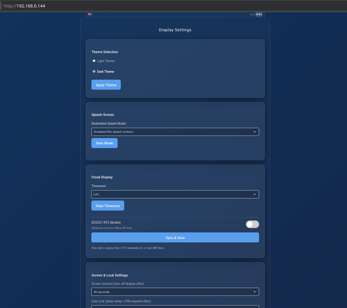Device Config