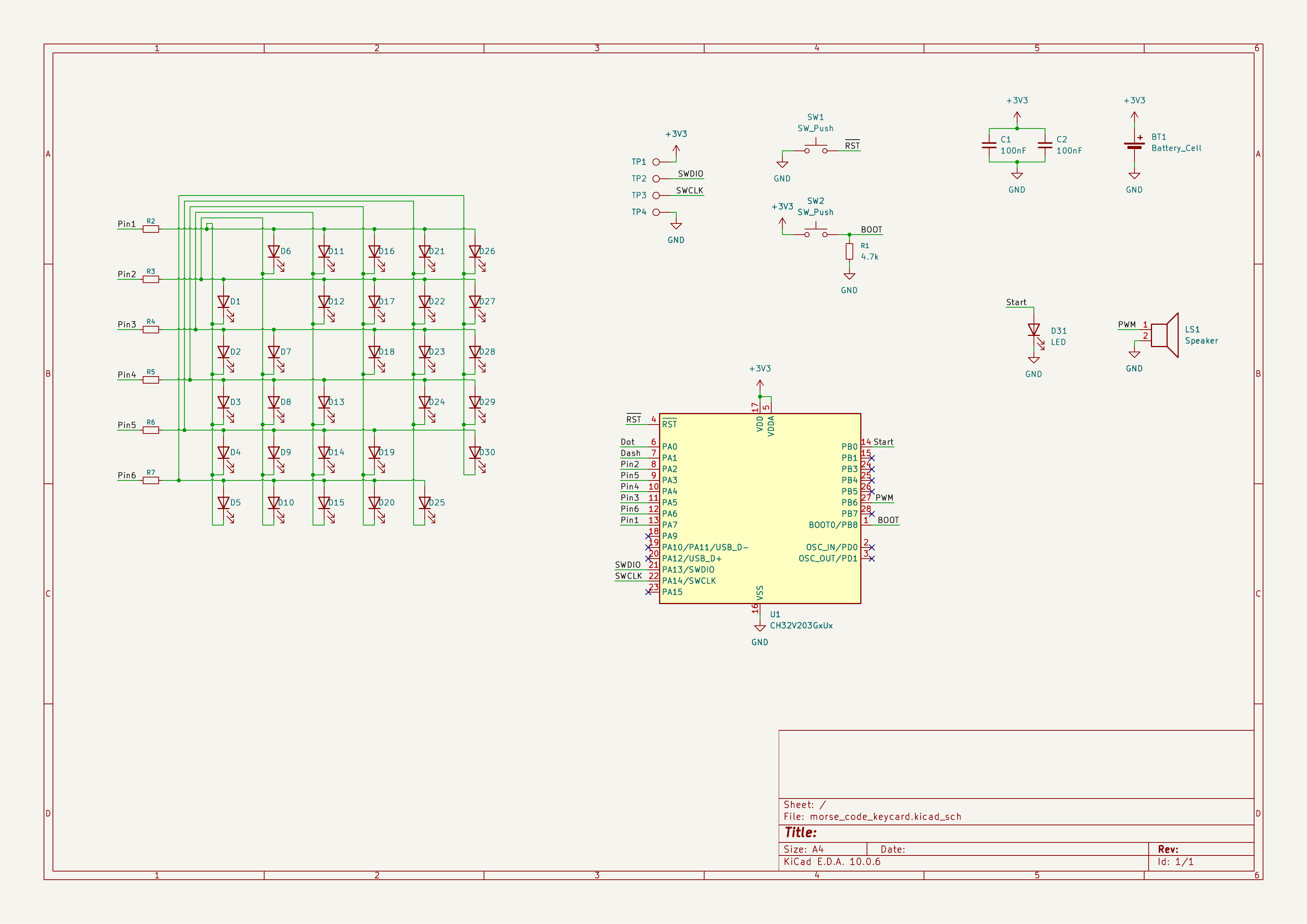 Morse code card, from the project README