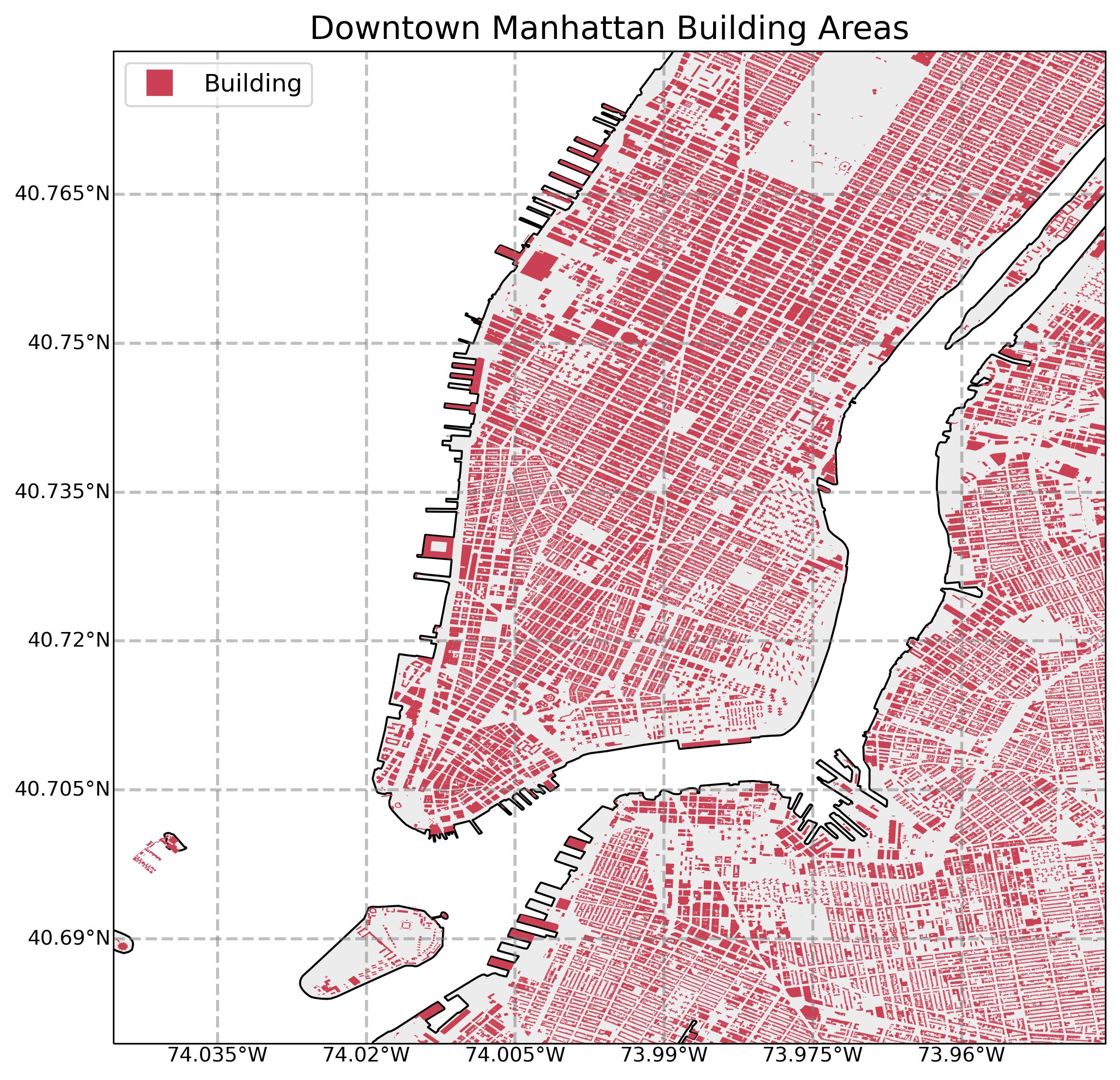 NYC Building Footprints Manhattan