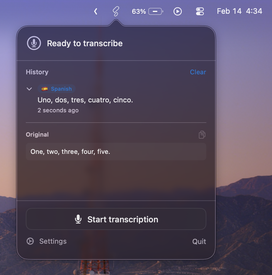 Flowstay transcribed state
