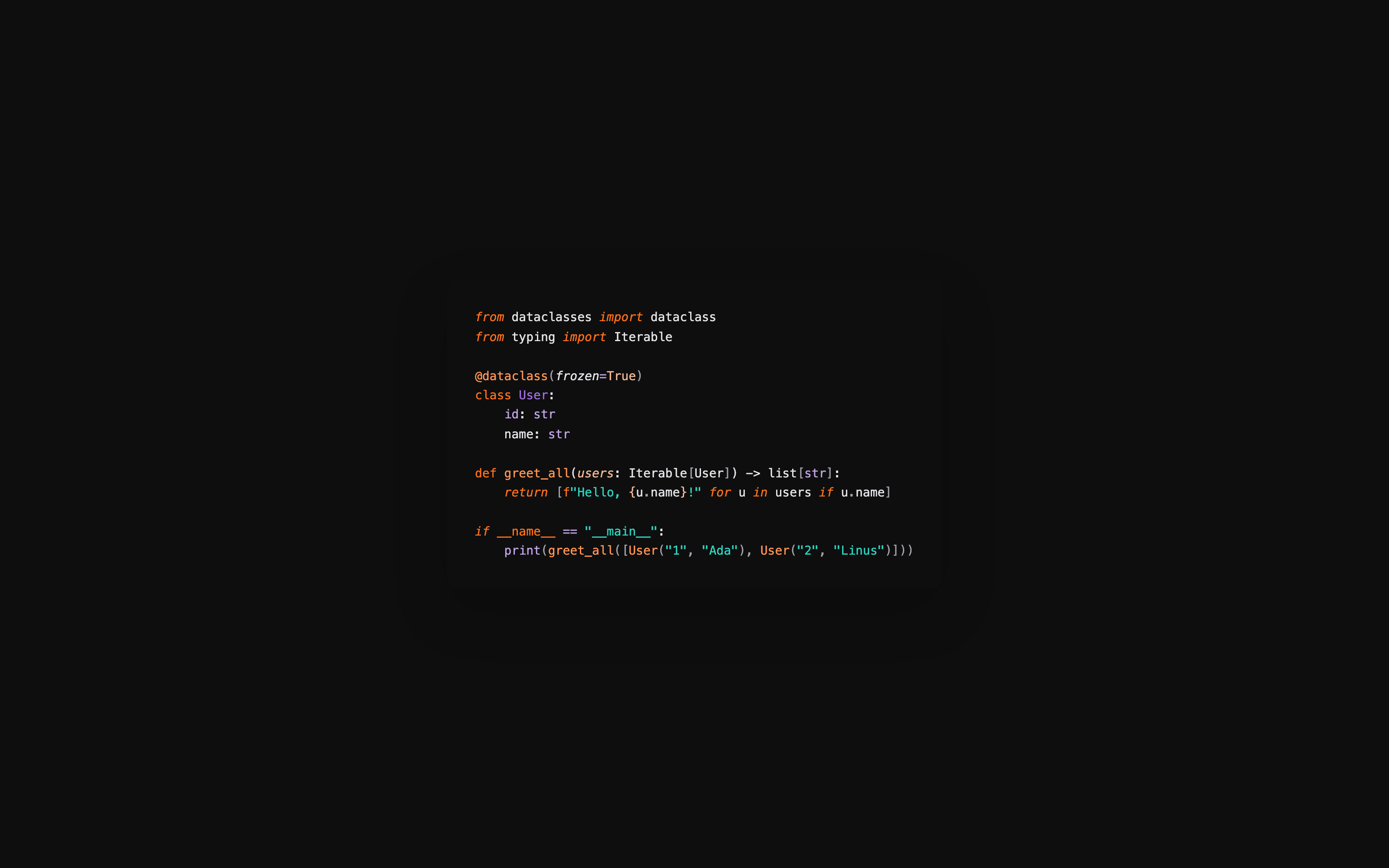 Makinda Dark — Python