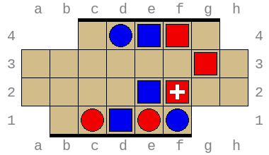 Loss in 2 (blue's move)